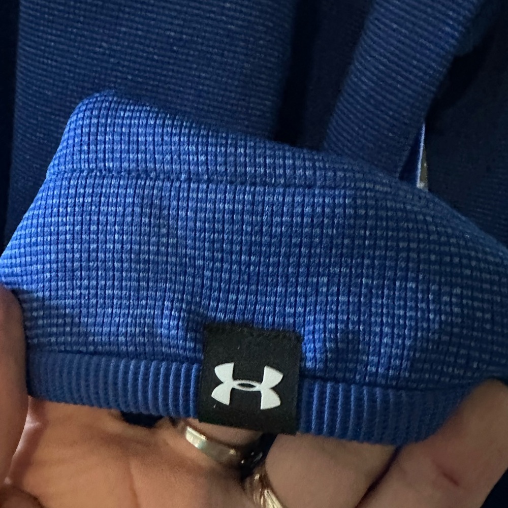 NWT Under Armour Golf Men's Blue Zip Up Sweater - Picture 8 of 11